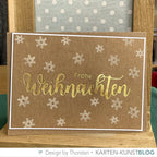 Karten-Kunst Hot Foil Plate kk-HF011 - Riesige Weihnachten