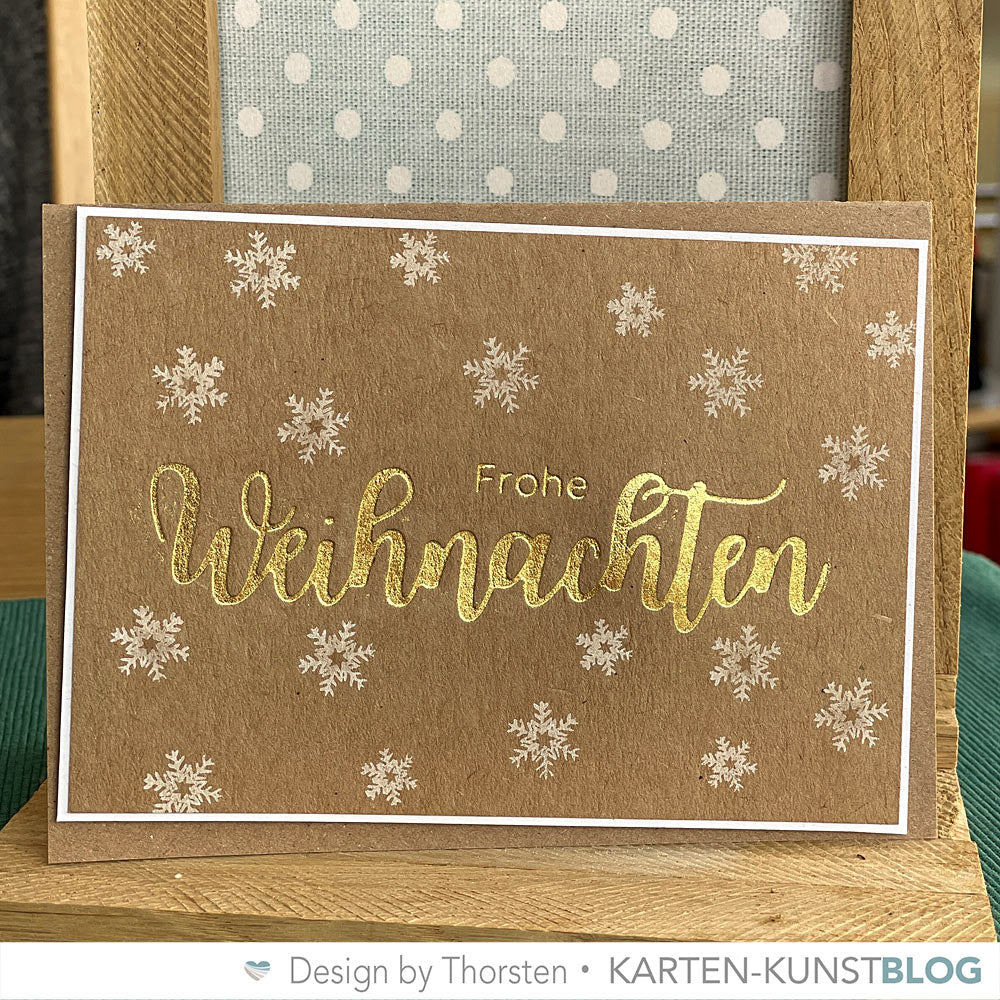 Karten-Kunst Hot Foil Plate kk-HF011 - Riesige Weihnachten
