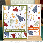 Karten-Kunst Clear Stamps KK-0222 - Abstrakte Tannen
