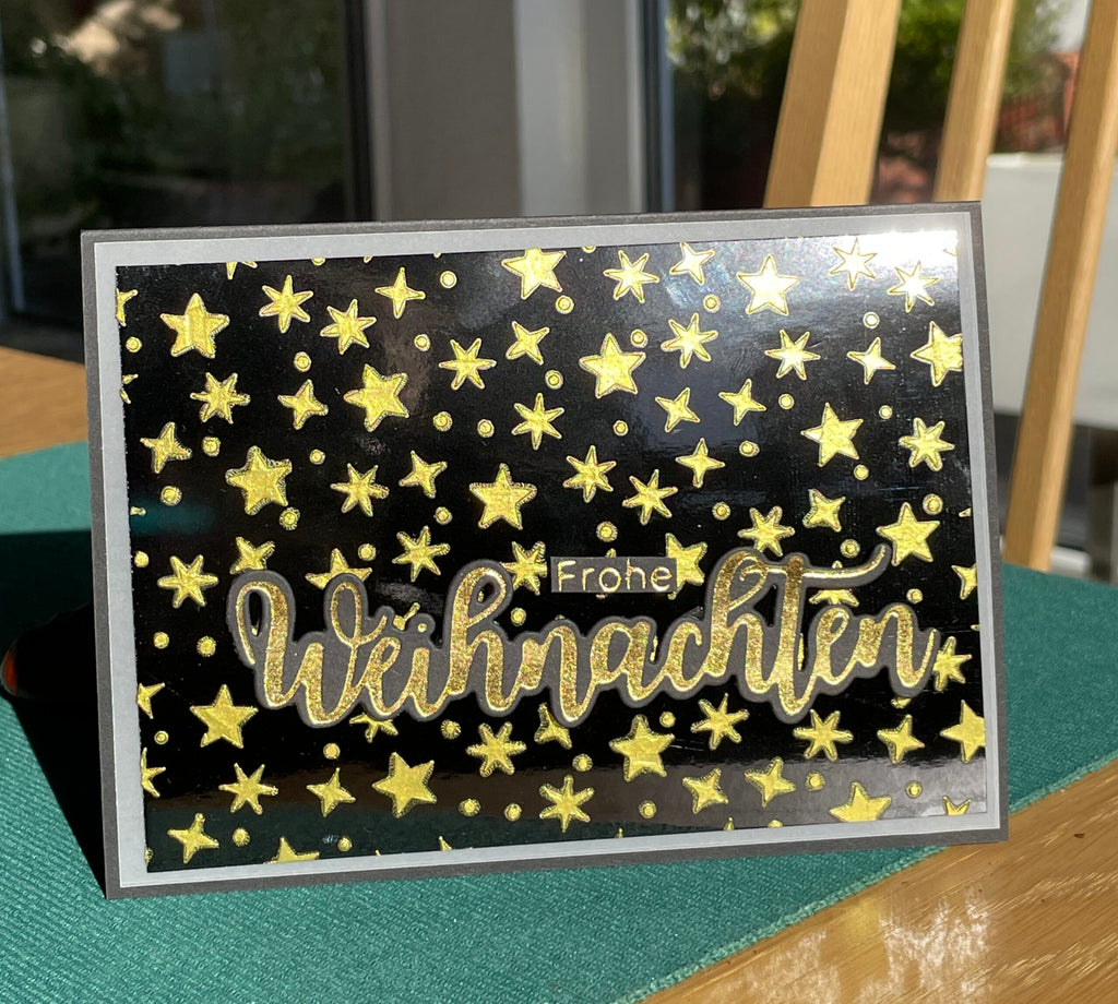 Karten-Kunst Hot Foil Plate kk-HF011 - Riesige Weihnachten