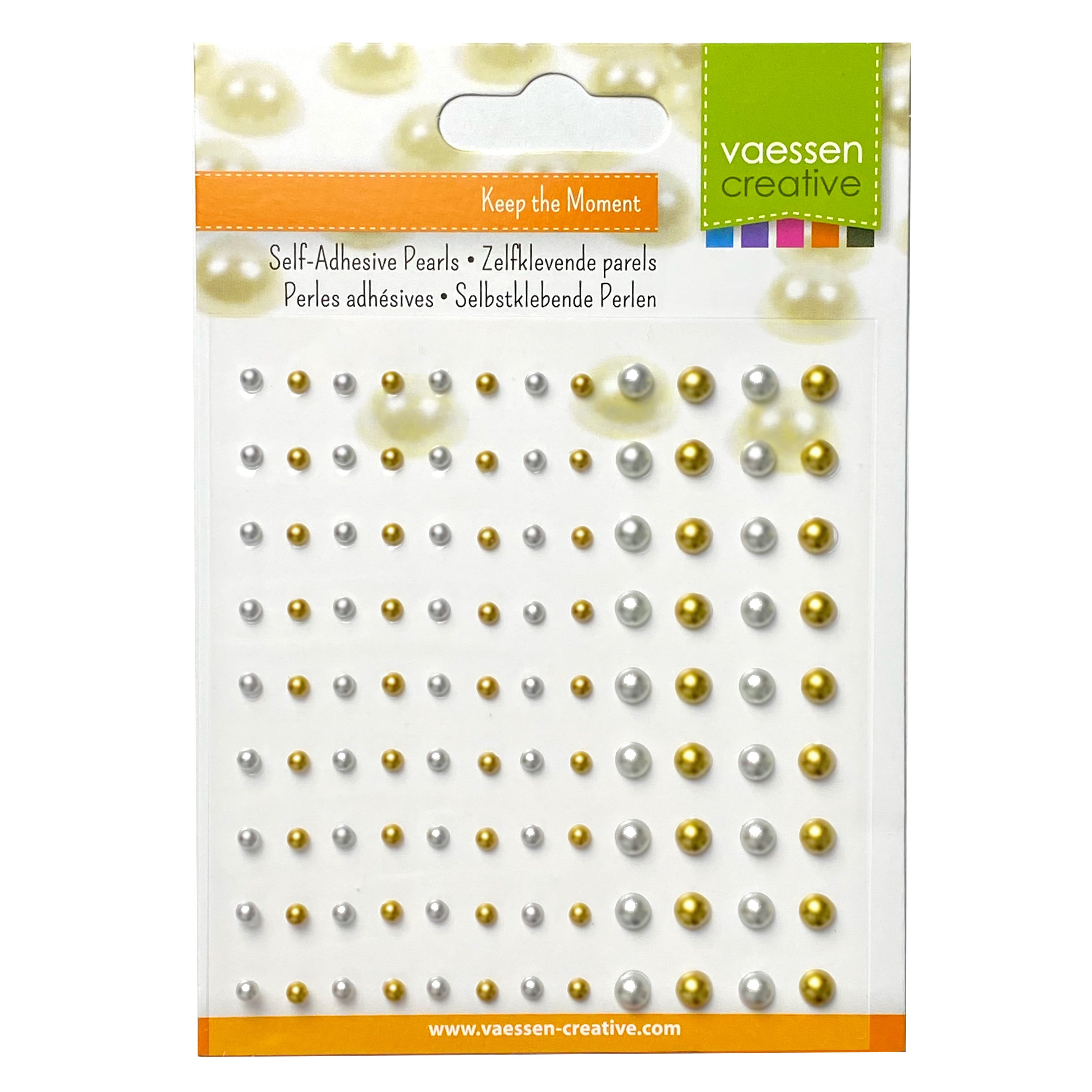 Vaessen creative Halbperlen Gold & Silber Matt