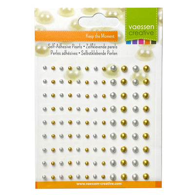 Vaessen creative Halbperlen Gold & Silber Matt
