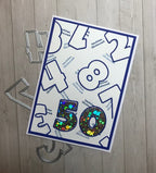 Karten-Kunst Stanzschablone kk-D090 - Lucky Numbers