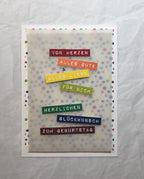 Karten-Kunst Clear Stamps KK-0130 - Labelwriter zum Geburtstag