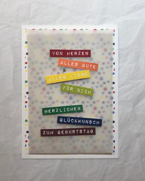 Karten-Kunst Clear Stamps KK-0130 - Labelwriter zum Geburtstag