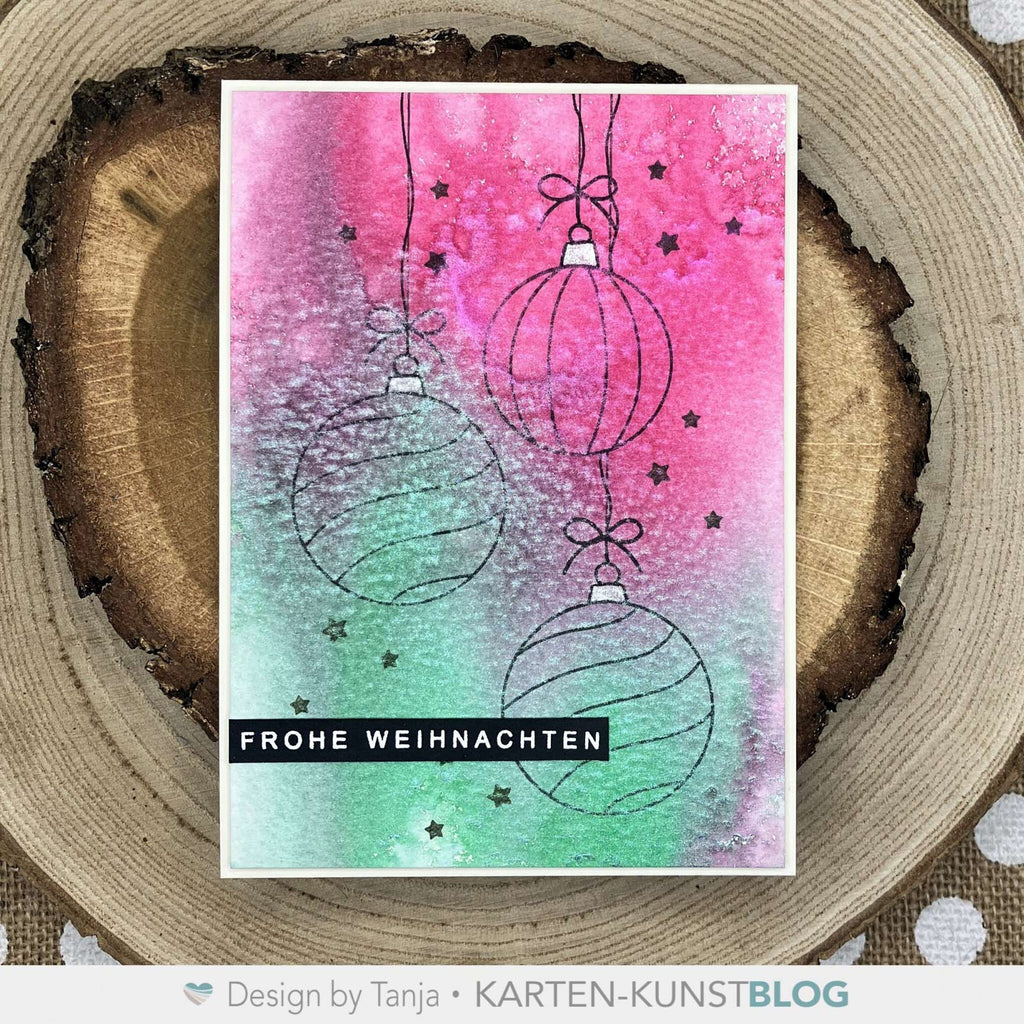 Karten-Kunst Clear Stamps KK-0246 - Christbaumkugeln / Scribble Ornaments