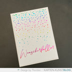 Karten-Kunst Hot Foil Plate kk-HF034 - Luxe Wunscherfüller Heißprägestempel