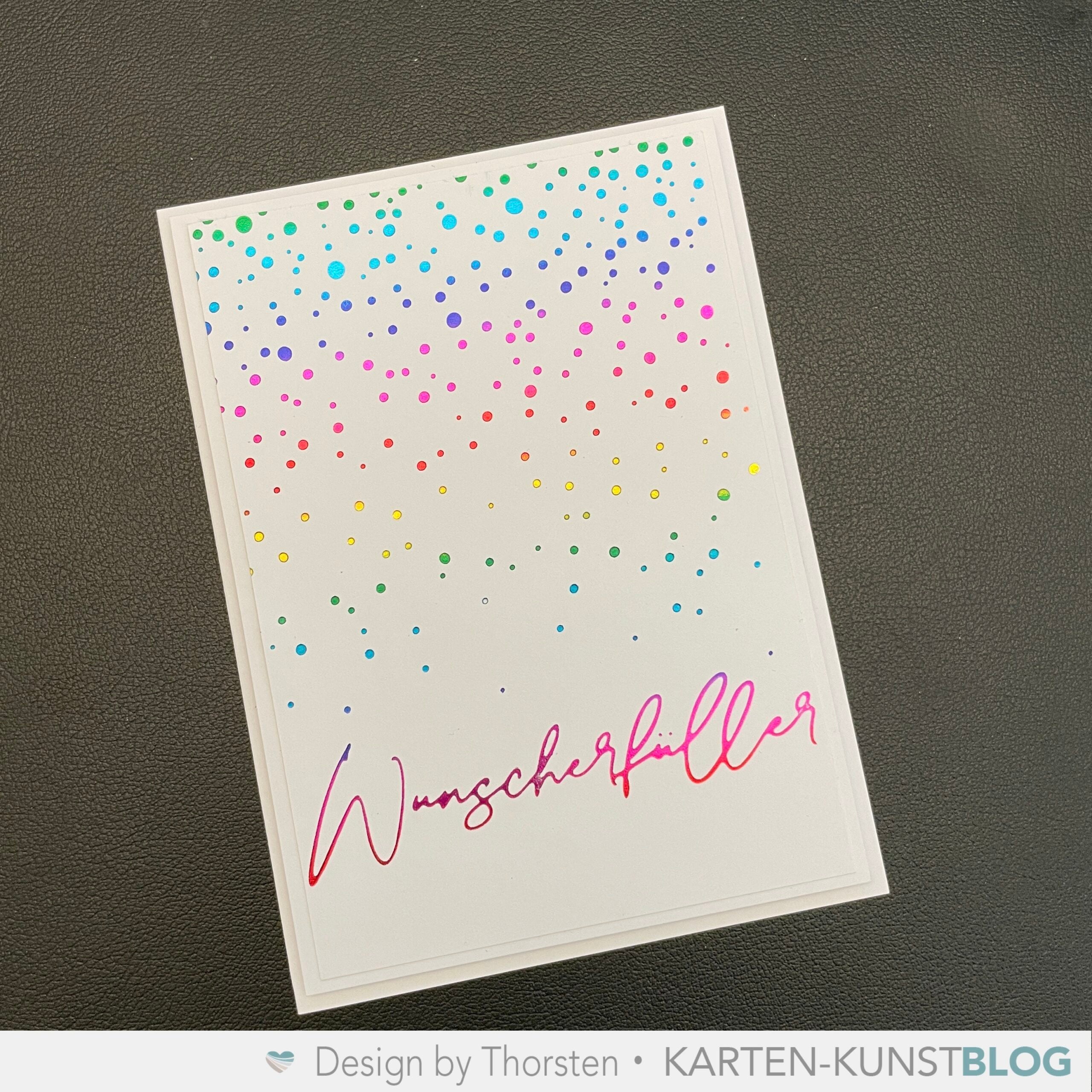 Karten-Kunst Hot Foil Plate kk-HF034 - Luxe Wunscherfüller Heißprägestempel