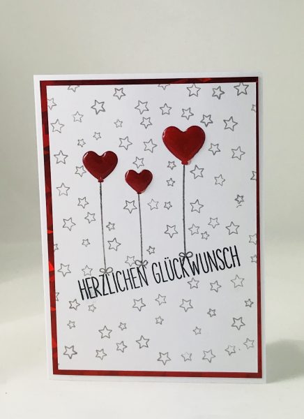 Karten-Kunst Clear Stamps KK-0099 - Luftballon-Grüße