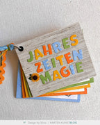 Karten-Kunst Stanzschablone kk-D100 - Großbuchstaben mit Rahmen Lucky Alphabet