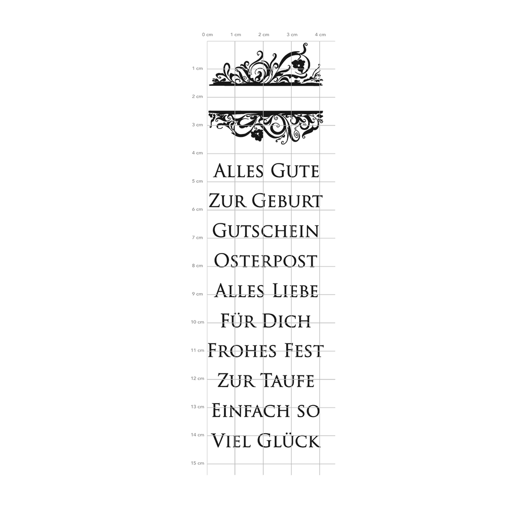 Karten-Kunst Clear Stamps KK-0067 - Eingerahmte Worte