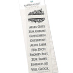Karten-Kunst Clear Stamps KK-0067 - Eingerahmte Worte