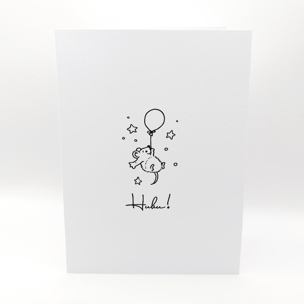 Karten-Kunst Clear Stamps KK-0077 - Viecher auf Ballonfahrt