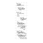 Karten-Kunst Clear Stamps KK-0090 - Weise Worte Kuchen & Kekse