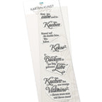 Karten-Kunst Clear Stamps KK-0090 - Weise Worte Kuchen & Kekse