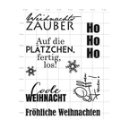 Karten-Kunst Clear Stamps KK-0092 - Typomix Weihnachten