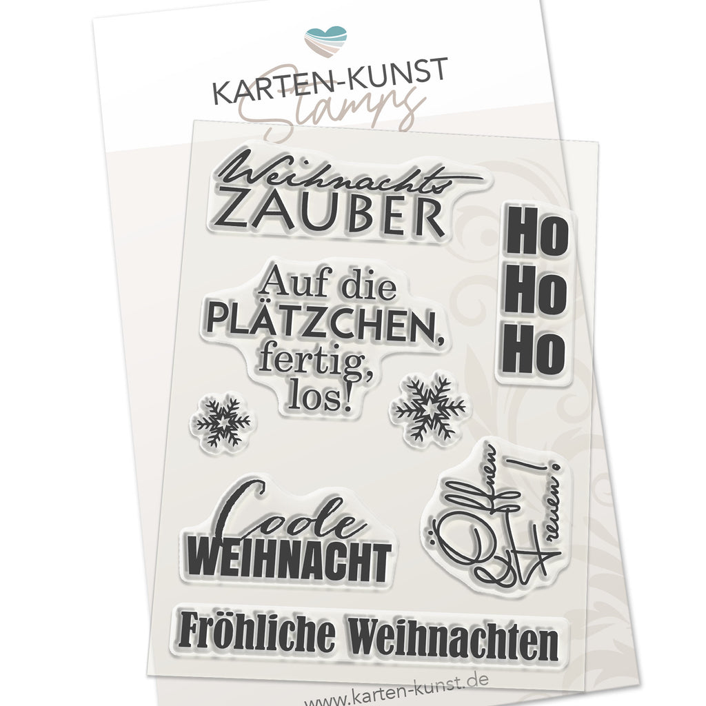 Karten-Kunst Clear Stamps KK-0092 - Typomix Weihnachten