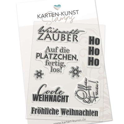 Karten-Kunst Clear Stamps KK-0092 - Typomix Weihnachten