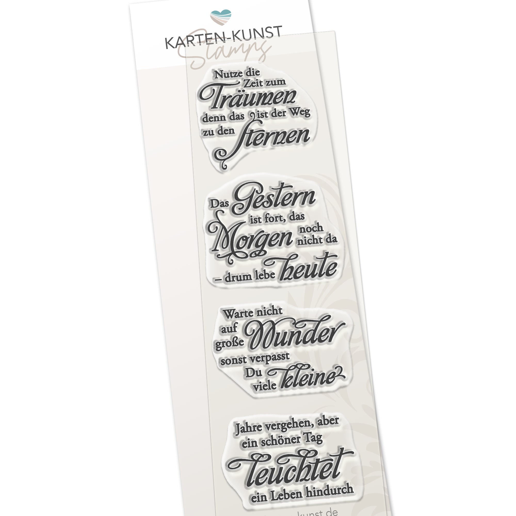 Karten-Kunst Clear Stamps KK-0096 - Weise Worte Zeit