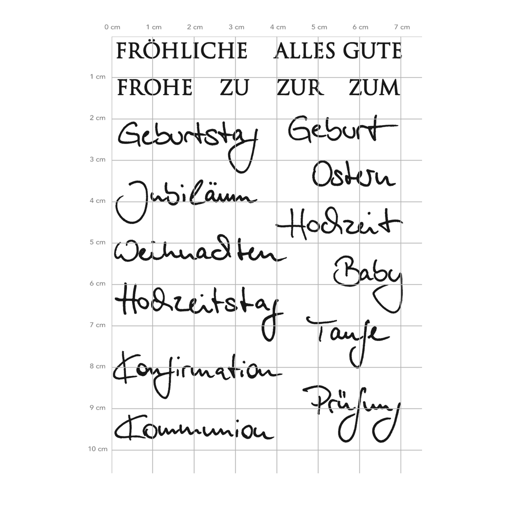 Karten-Kunst Clear Stamps KK-0097 - Kombi-Set Quer durchs Jahr 2