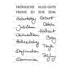 Karten-Kunst Clear Stamps KK-0097 - Kombi-Set Quer durchs Jahr 2