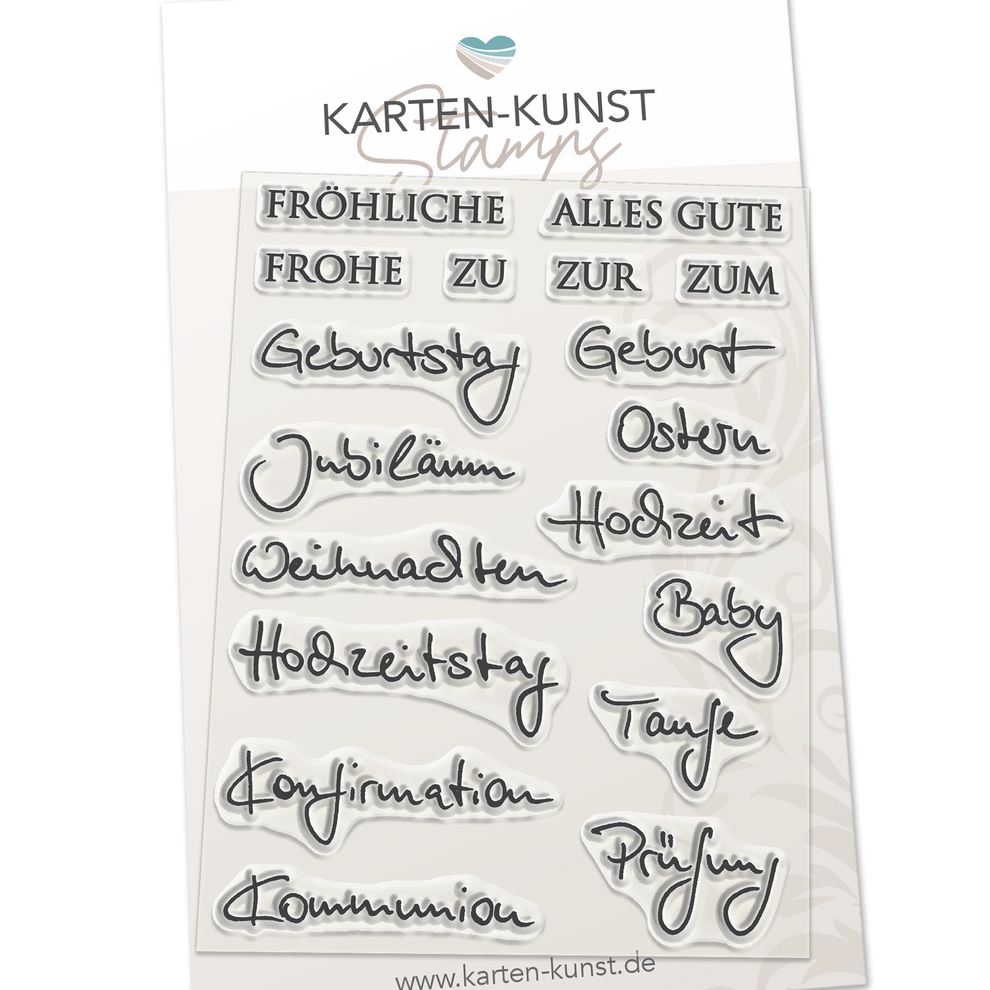 Karten-Kunst Clear Stamps KK-0097 - Kombi-Set Quer durchs Jahr 2