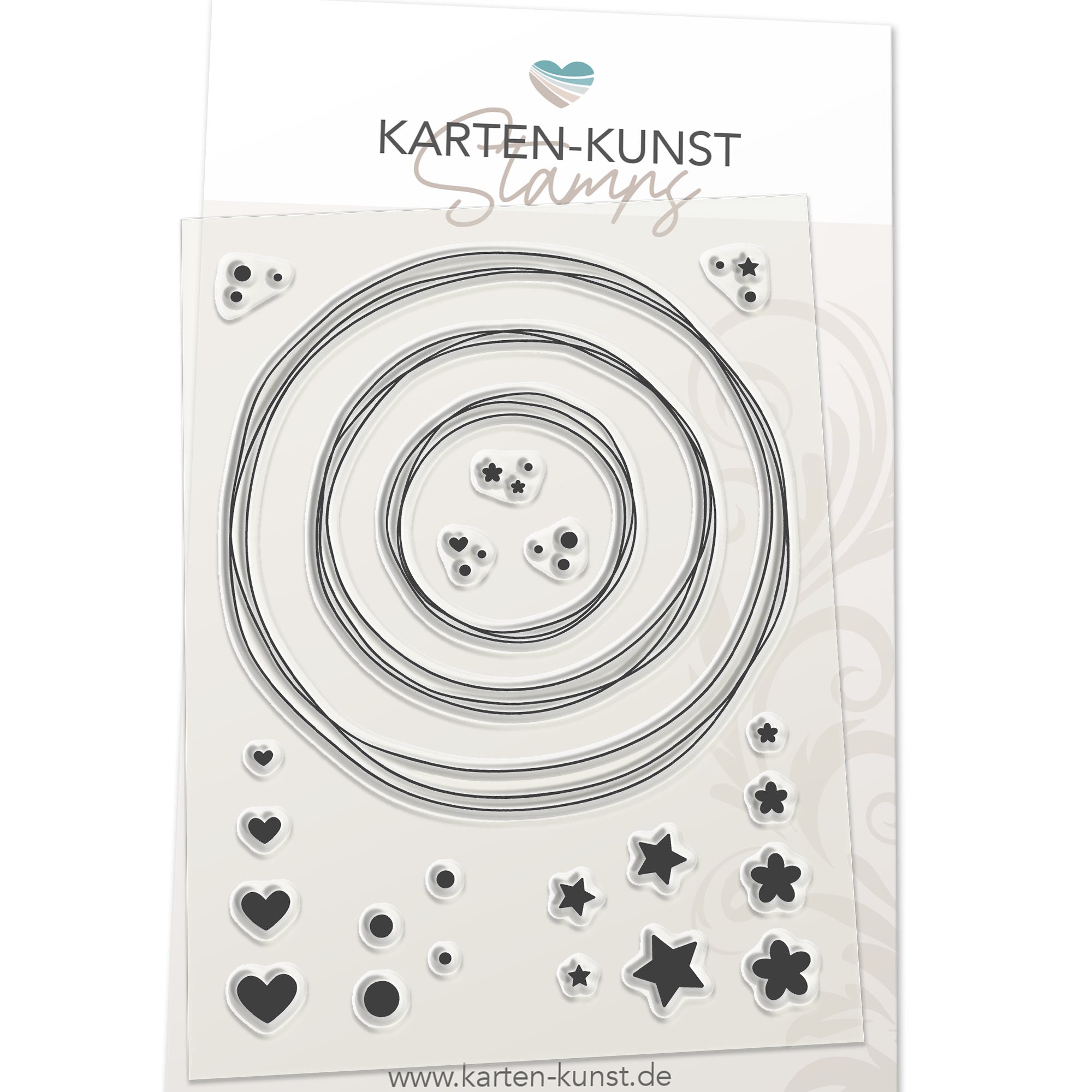 Karten-Kunst Clear Stamps KK-0100 - Kränze & Kreise