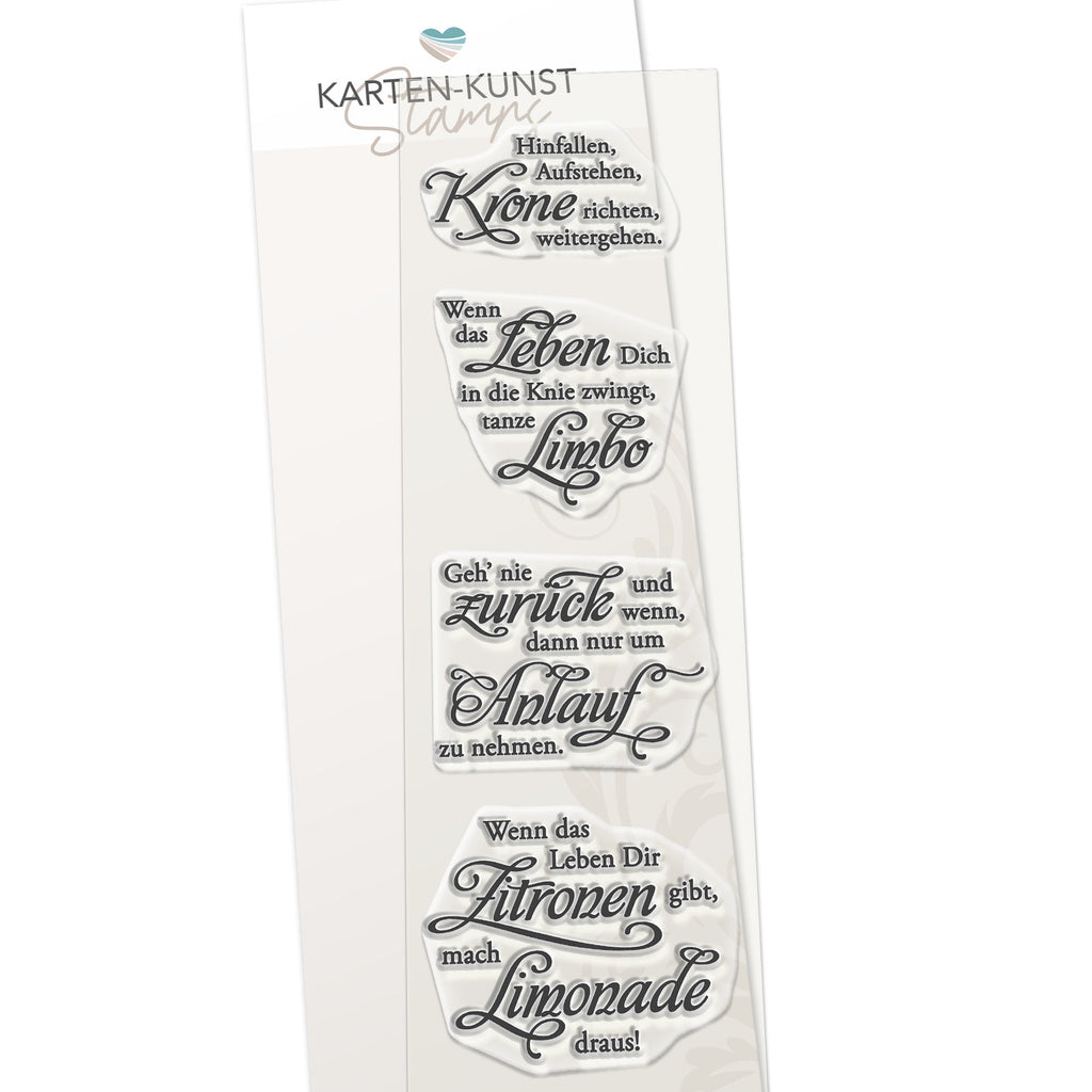 Karten-Kunst Clear Stamps KK-0107 - Weise Worte Mut
