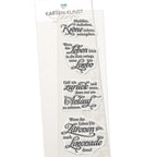 Karten-Kunst Clear Stamps KK-0107 - Weise Worte Mut