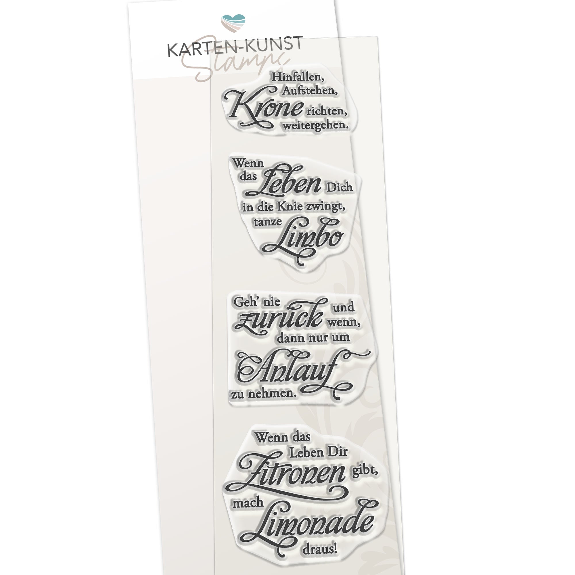 Karten-Kunst Clear Stamps KK-0107 - Weise Worte Mut