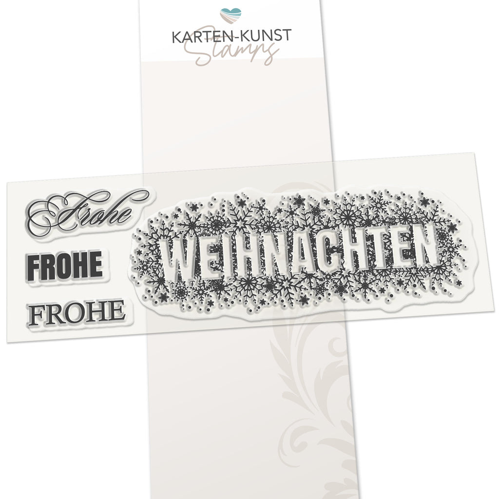 Karten-Kunst Clear Stamps KK-0108 - Weihnachten zerstreut