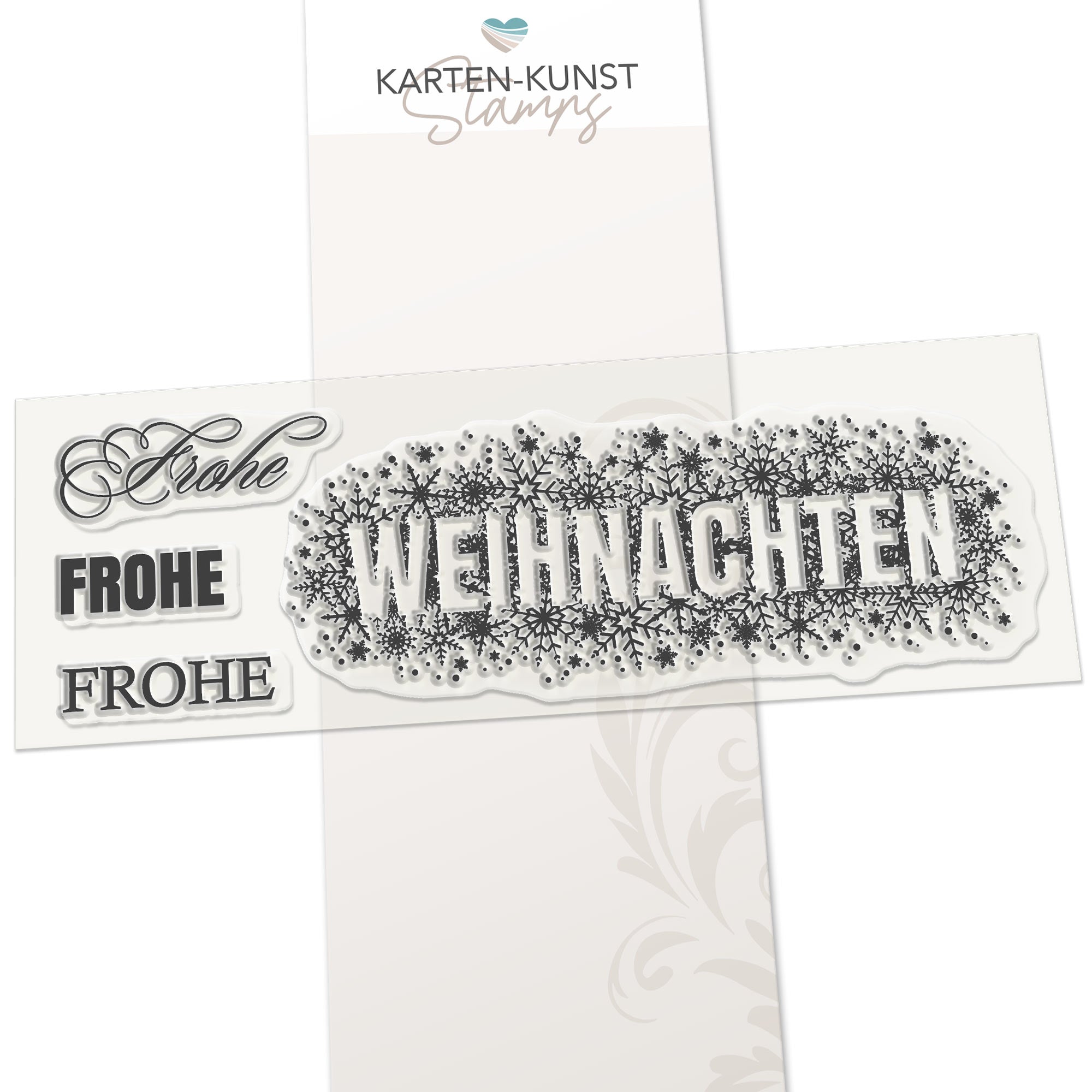 Karten-Kunst Clear Stamps KK-0108 - Weihnachten zerstreut