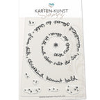 Karten-Kunst Clear Stamps KK-0110 - Spiral-Text Schnee
