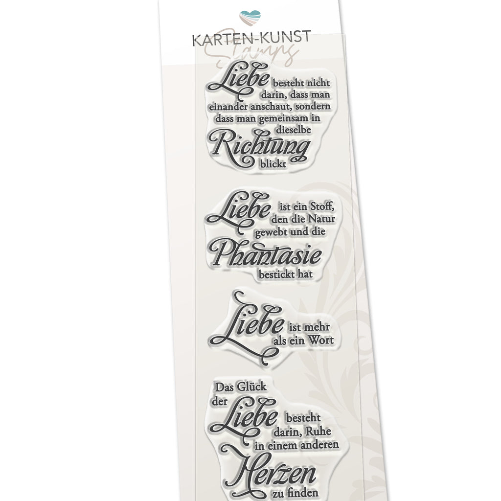 Karten-Kunst Clear Stamps KK-0112 - Weise Worte Liebe