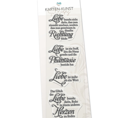 Karten-Kunst Clear Stamps KK-0112 - Weise Worte Liebe