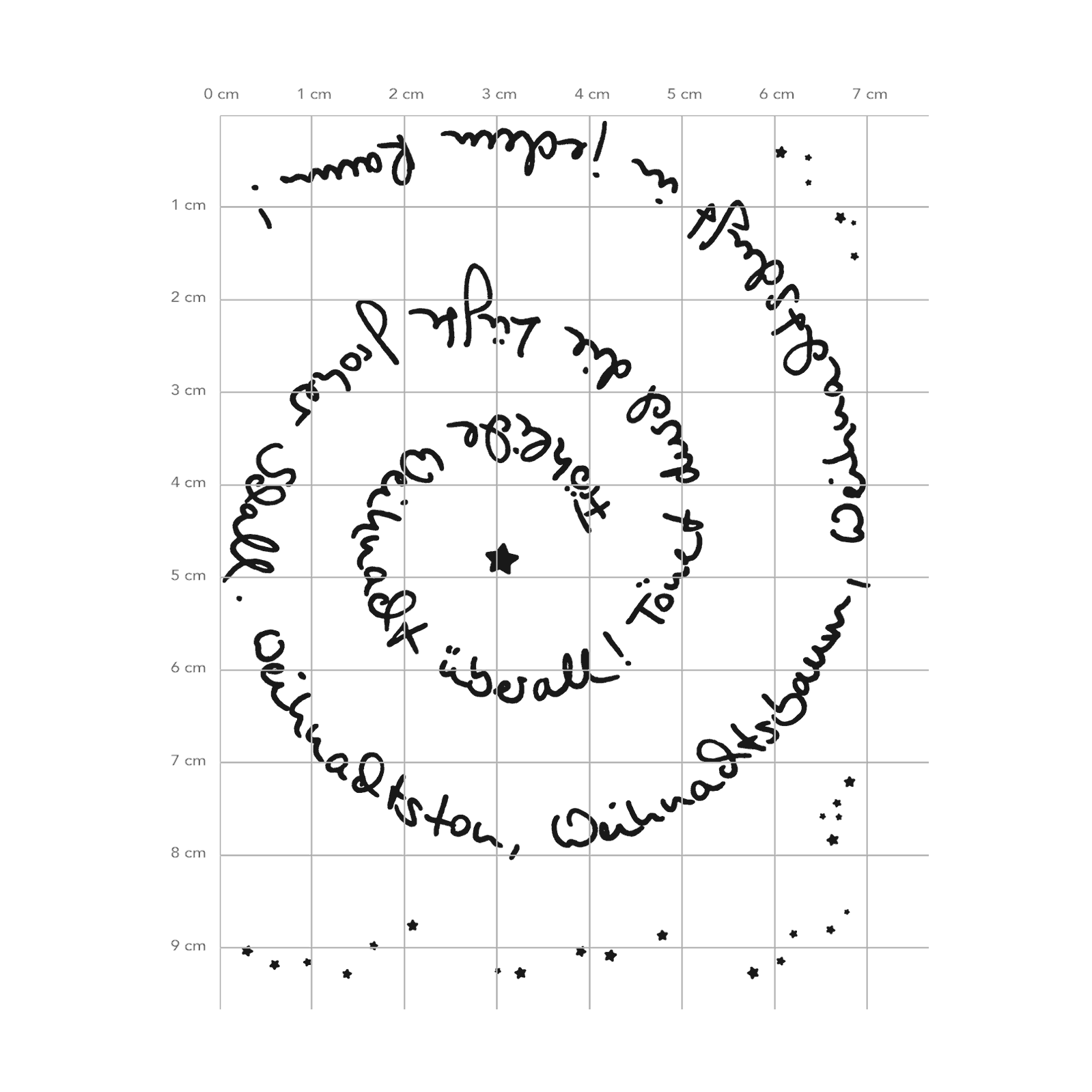 Karten-Kunst Clear Stamps KK-0113 - Spiral-Text Weihnachten