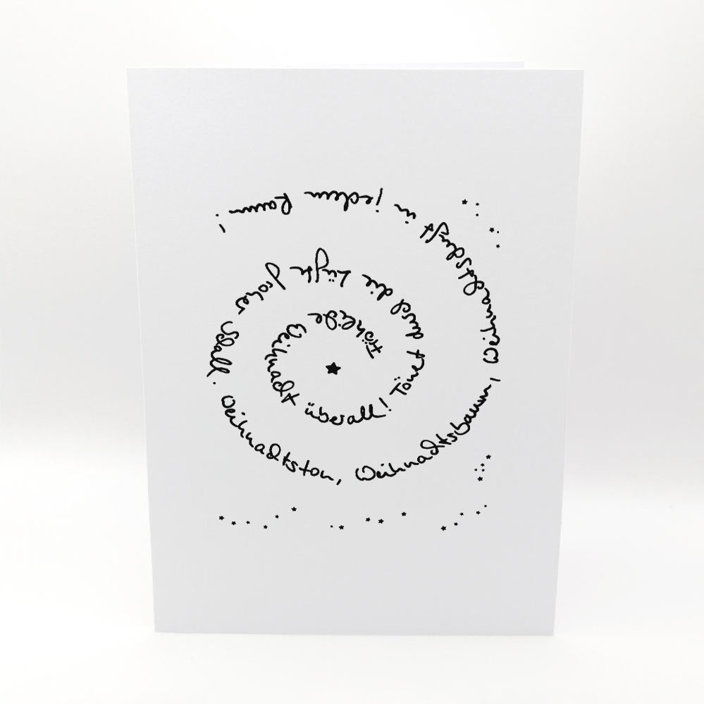 Karten-Kunst Clear Stamps KK-0113 - Spiral-Text Weihnachten