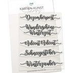 Karten-Kunst Clear Stamps KK-0115 - Kalligraphie im Dezember