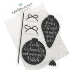 Karten-Kunst Clear Stamps KK-0120 - Christbaum-Ornamente