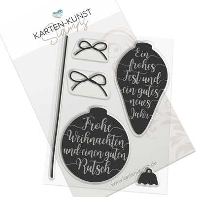 Karten-Kunst Clear Stamps KK-0120 - Christbaum-Ornamente