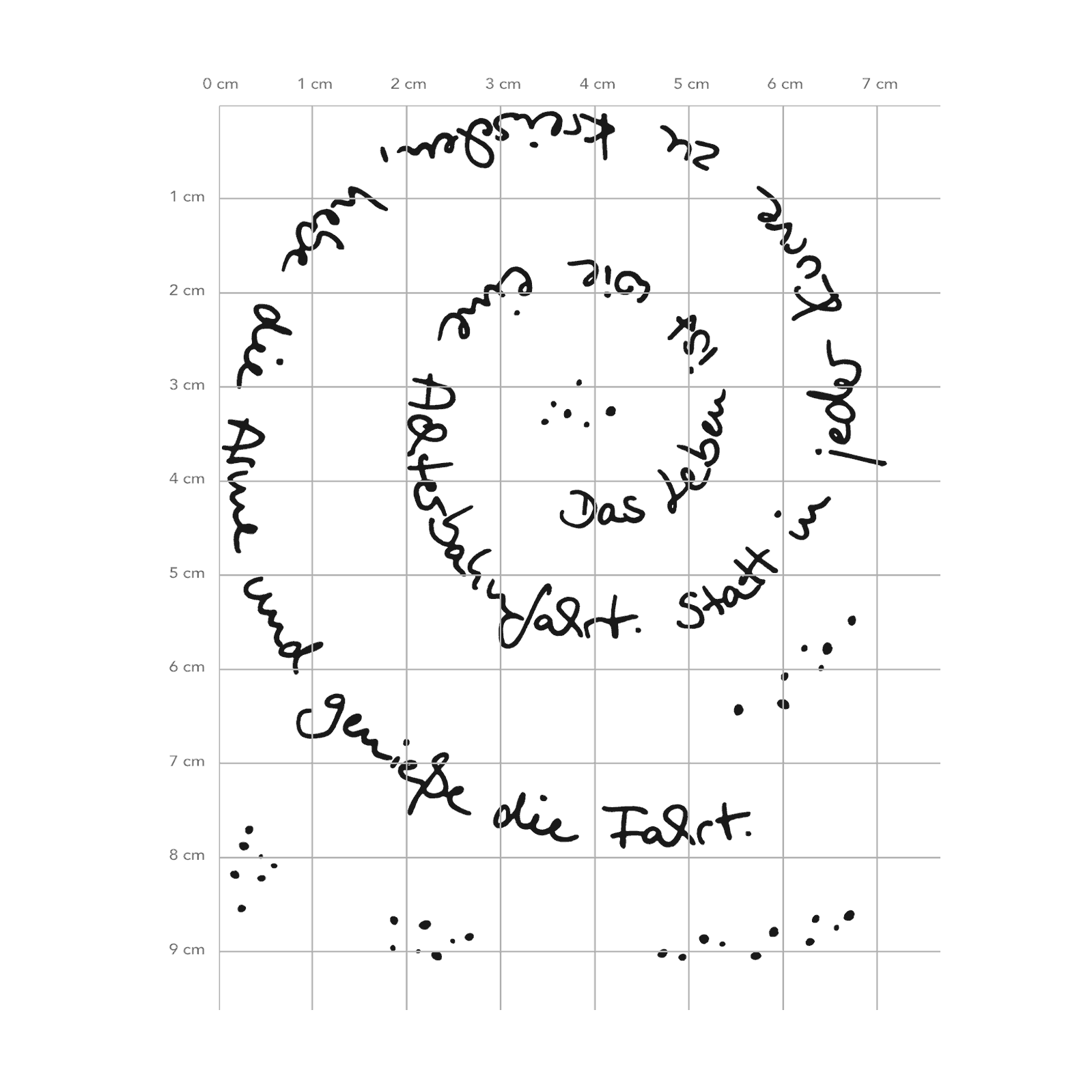 Karten-Kunst Clear Stamps KK-0129 - Spiral-Text Achterbahn