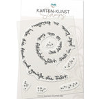 Karten-Kunst Clear Stamps KK-0129 - Spiral-Text Achterbahn