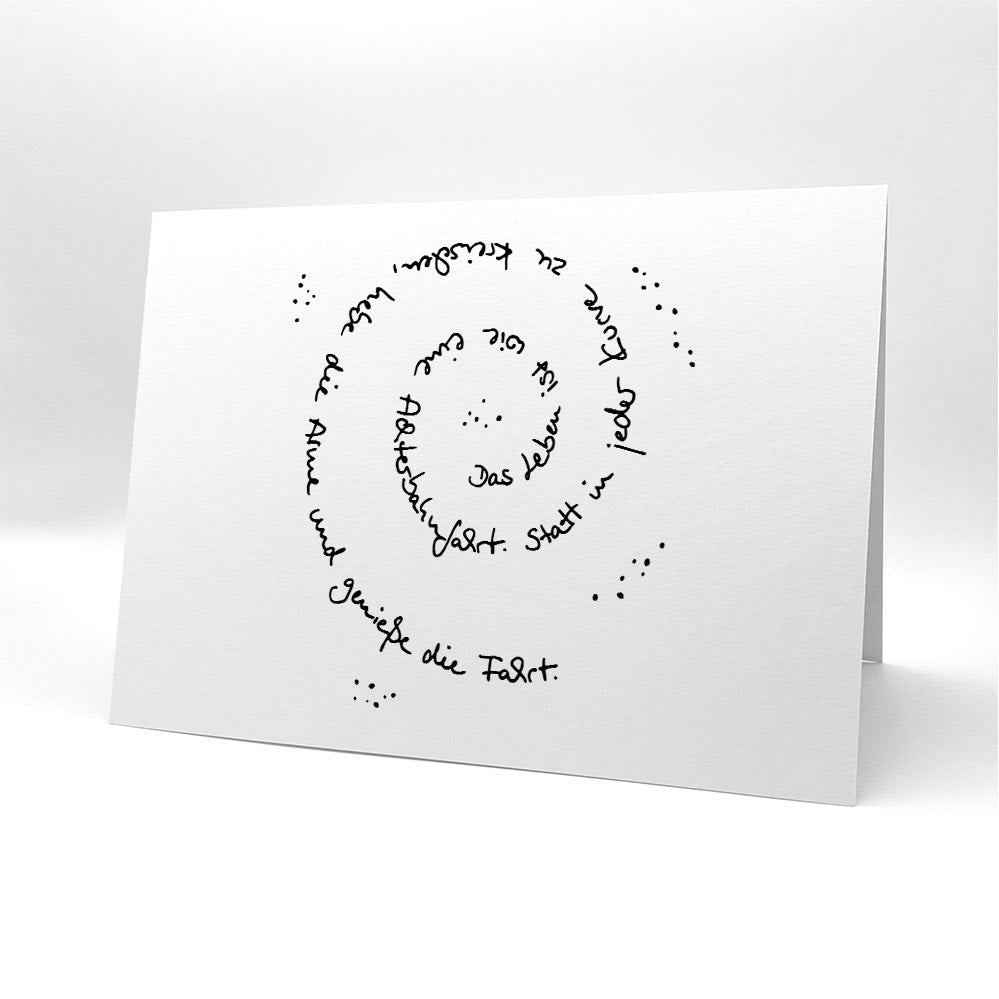 Karten-Kunst Clear Stamps KK-0129 - Spiral-Text Achterbahn