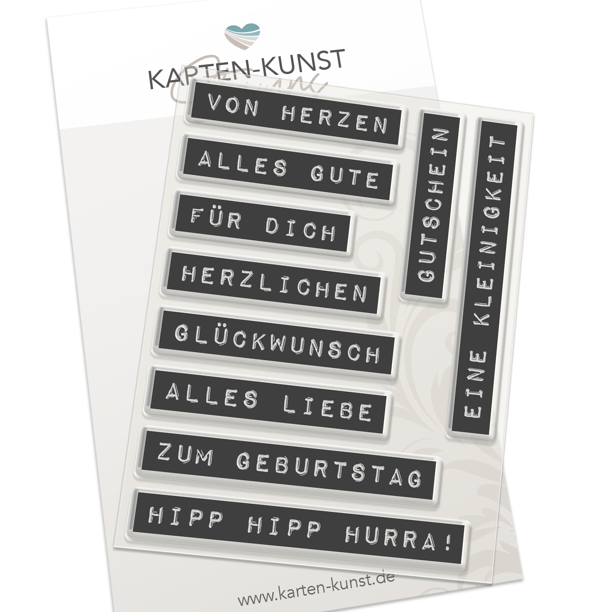 Karten-Kunst Clear Stamps KK-0130 - Labelwriter zum Geburtstag