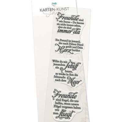 Karten-Kunst Clear Stamps KK-0132 - Weise Worte für Freunde
