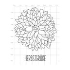 Karten-Kunst Clear Stamps KK-0135 - Chrysanthemum