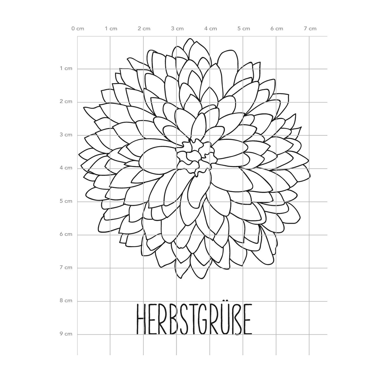 Karten-Kunst Clear Stamps KK-0135 - Chrysanthemum