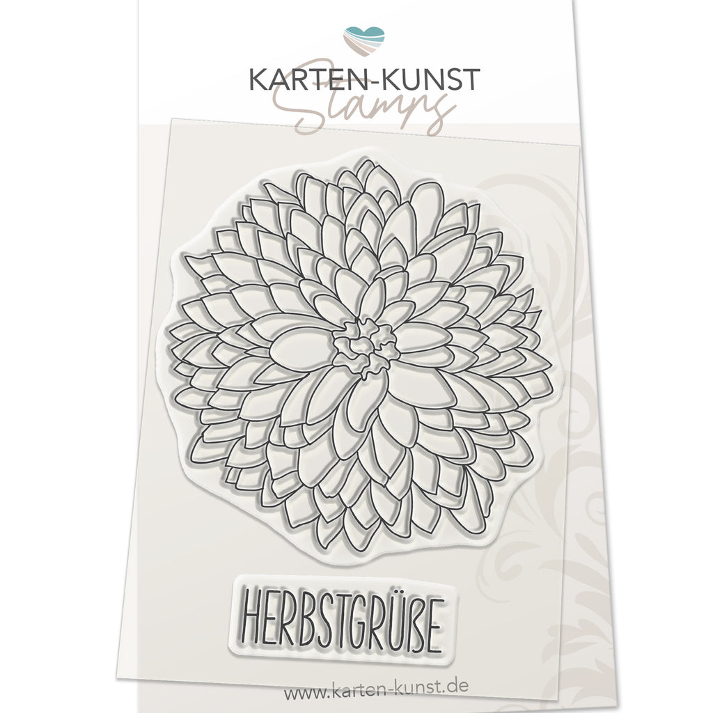 Karten-Kunst Clear Stamps KK-0135 - Chrysanthemum