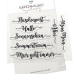 Karten-Kunst Clear Stamps KK-0136 - Kalligraphie am Meer