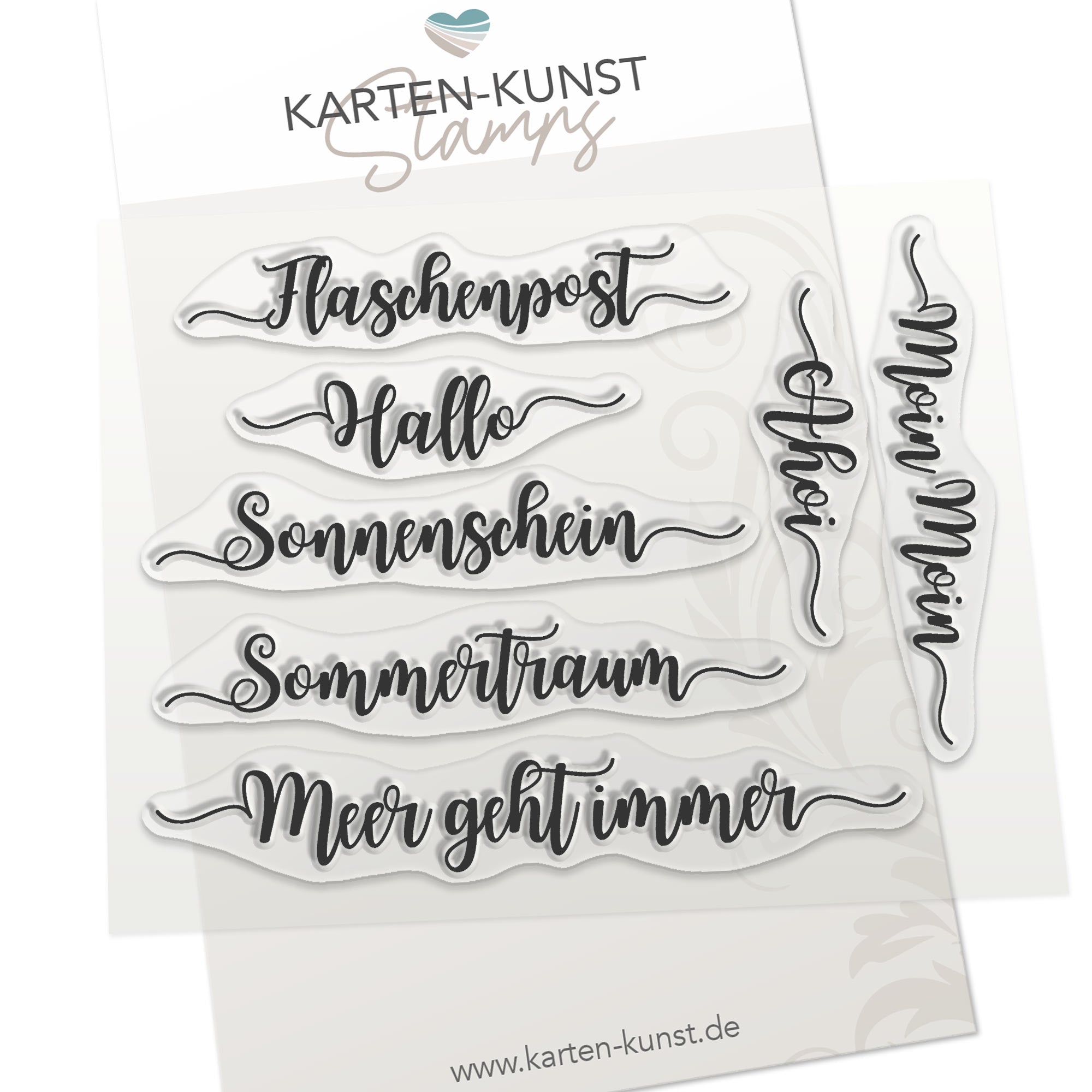 Karten-Kunst Clear Stamps KK-0136 - Kalligraphie am Meer